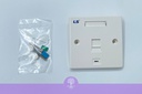 1-Port LS Simple British Face Plate W/ Shutter & Icon