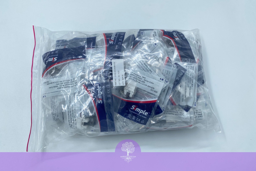 ERI type, Unshielded Modular Jack LS Simple 180° C6A 