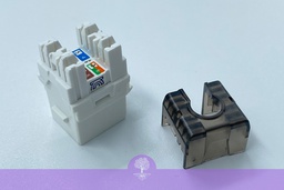 [LS-MJ-UC6A-WH-ERI] ERI type, Unshielded Modular Jack LS Simple 180° C6A 